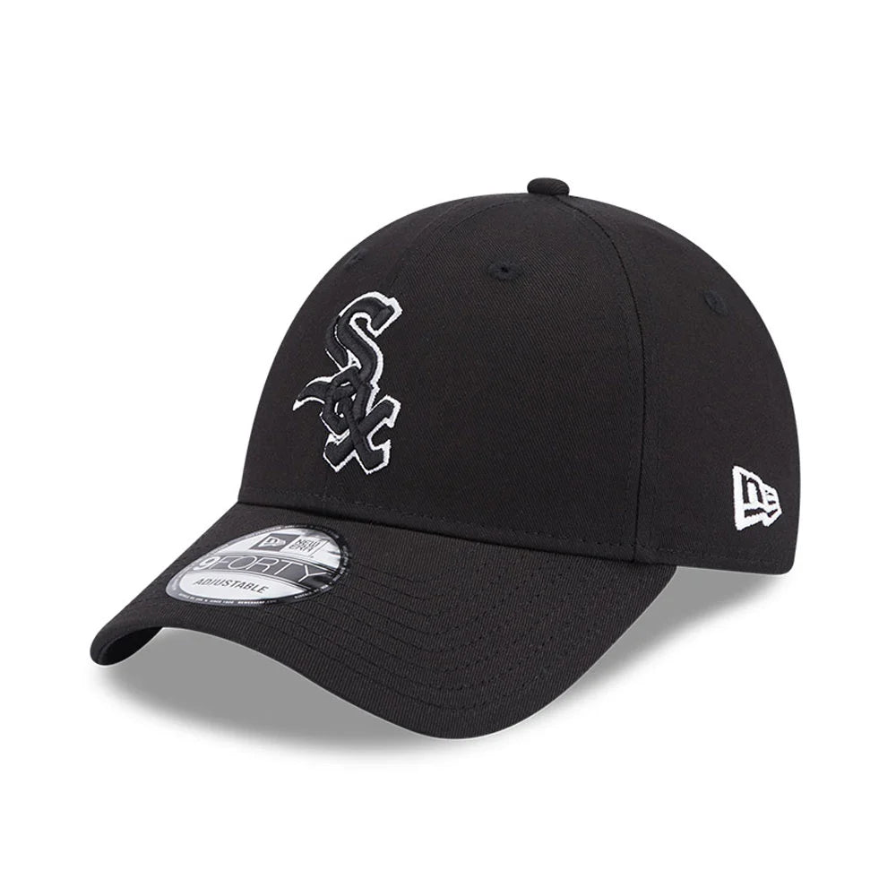 La Dodgers Team Outline Black 9FORTY Adjustable Cap