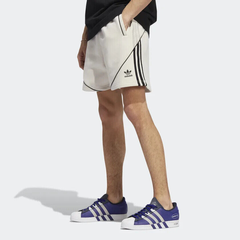 Adidas fleece shorts mens best sale