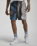 Air Jordan Flight Heritage Pattern Printing Lacing Shortscolor