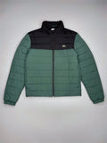 black green Lacoste Mens Hooded Puffer Jacke