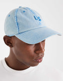 Levi's LS monogram logo cap in washed blue