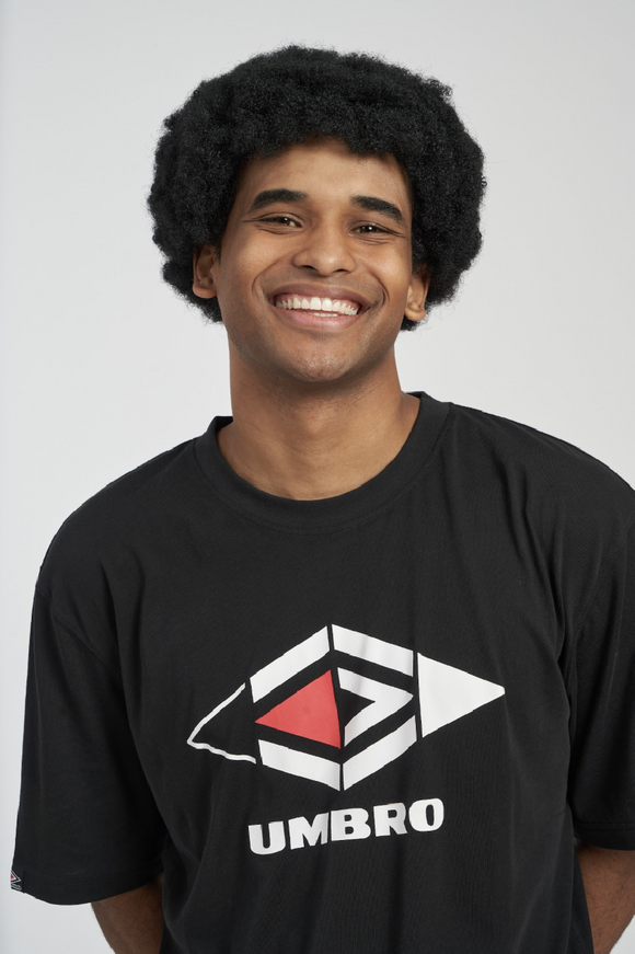 Umbro Mens Active Style Small Logo Taped Tee