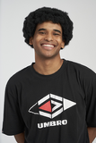 Umbro Mens Active Style Small Logo Taped Tee