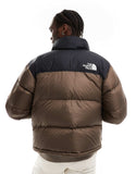 The North Face Retro Nuptse puffer jacket in brown