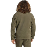 Men's Adidas Terrex Xploric High Pile Fleece Pullover Olive IW0228