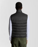 MEN’S CONCEALED HOOD WATER-RESISTANT ZIP QUILTED JACKET