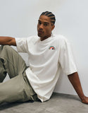 The North Face Rounded Tree logo t-shirt in beige.