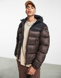 Napapijri a-hornelen puffer jacket in brown