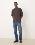 ASOS DESIGN Essentials oversized t-shirt in brown.