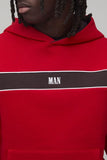 Boxy Man Sport Panelled Hooded Tracksuit