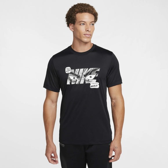 Nike Men's Dri-FIT Fitness T-Shirt - Black