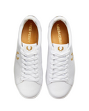 FRED PERRY WHITE LEATHER SNEAKER TRAINERS