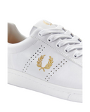 FRED PERRY WHITE LEATHER SNEAKER TRAINERS