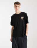 Jack & Jones oversized T-shirt with cube back print in black.