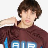 Nike polo Air T-Shirt  - Burgundy/Blue