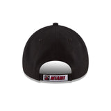 Official New Era Miami Heat League Black 9FORTY Adjustable Cap