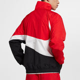 AS Men's Sportswear HBR JKT Jacket WVN STMT 'Red White Black'