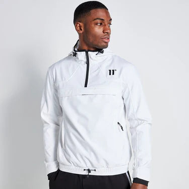 Soft Shell Over The Head Jacket - White / White