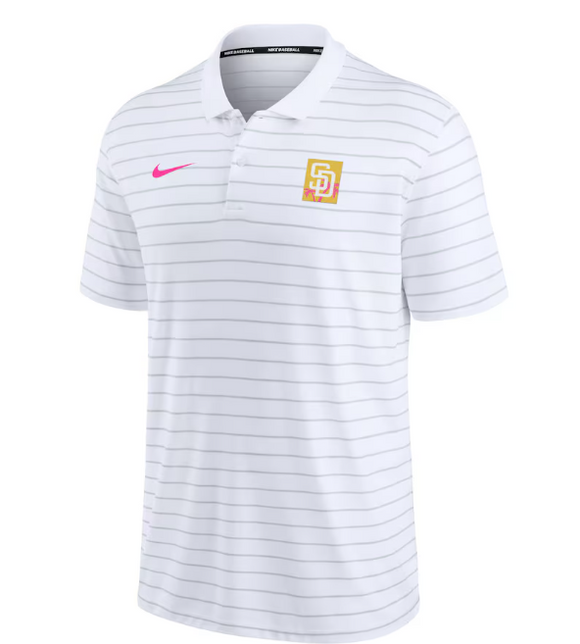 San Diego Padres Nike City Connect Striped Polo