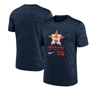 Men's Houston Astros Nike Navy Large Logo Velocity T-Shirt