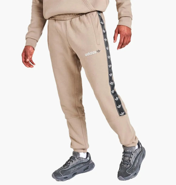 adidas Originals Tape Fleece Joggers in White
