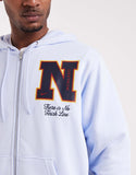 Nike Club Reissue full zip hoodie in light blue