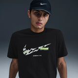Nike Men's Running T-Shirt - Black - Cotton
