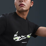 Nike Men's Running T-Shirt - Black - Cotton