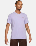 Men's Nike Club Wash T-Shirt in Purple