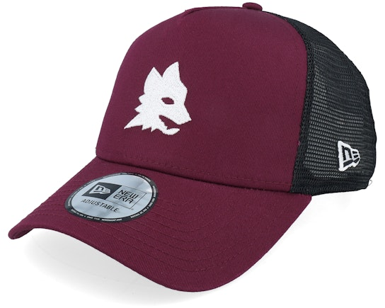 New Era AS Roma Seasonal Burgundy/Black A-frame Trucker