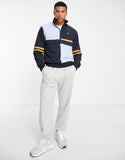 Lyle & Scott colour block track jacket in blue