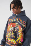 Oversized Boxy Outlaws Large Scale Graphic Hoodie
