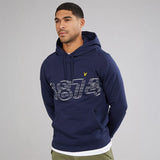 Lyle And Scott Vintage
Mens 1874 Logo Pullover Hoodie Navy
