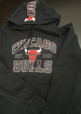 Chicago Bulls Floral Graphic Black Pullover Hoodie