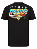 Yata Motif Cotton Jersey T-Shirt in Jet Black - Tokyo Laundry