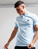 Weekend Offender Colo Polo Shirt Pale Blue/Navy