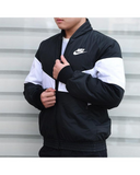 Nike Men's Black Stand Collar Stay Warm Sports Jacket