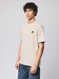 Weekend Offender Cream Isley T-Shirt With Flat Binding