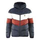 Lyle & Scott Colour Block Navy Blue Puffer Jacket