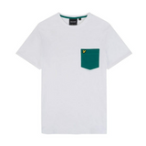 Lyle & Scott Contrast Pocket T-shirt Wit