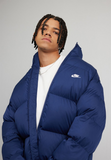 Nike Sportswear CLUB PUFFER - Winter jacket - midnight navy/white
