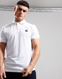 Weekend Offender Colo Polo Shirt White/Cadet Blue