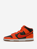 Nike Dunk High Retro sneakers in the "Chenille Swoosh - Safety Orange"