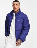 adidas Originals padded stand jacket in navy