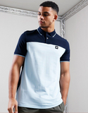 Weekend Offender Lario Polo Shirt Pale Blue/Navy