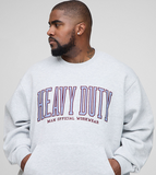 boohooMAN  Heavy Duty Varsity Oversized Sweatshirt
