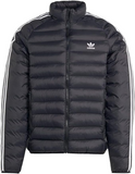 Adidas Originals Mens PADDED STAND COLLAR PUFFER Jacket, Black/White