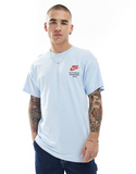 Nike Swoosh graphic back print t-shirt in blue