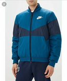 NIKE Sportswear Synthetic Fill Bomber Jacket Full Zip Fleece Winter Zip Pockets
