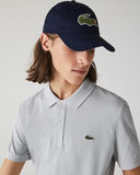 Lacoste Contrast Strap And Oversized Crocodile Cotton  Cap